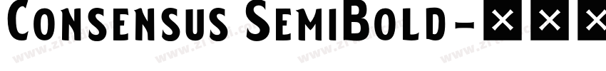 Consensus SemiBold字体转换